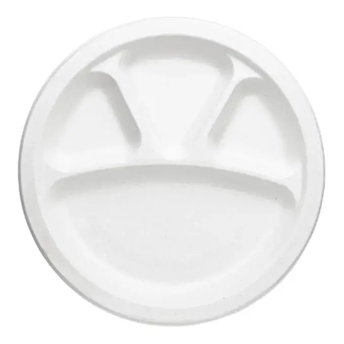 4CP1Compostable_Paper_Plates_12_inch_white_round_plate_4_compartments